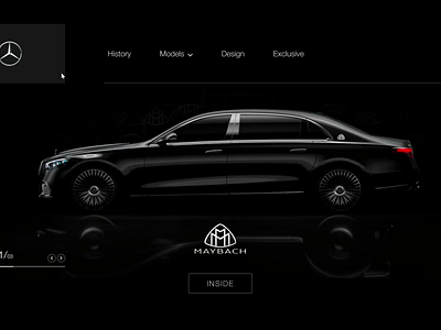 Maybach car UI concept car carui driver luxurycar maybach mercedes supercar uber ui uicar uidesign uxdesign web webdesign