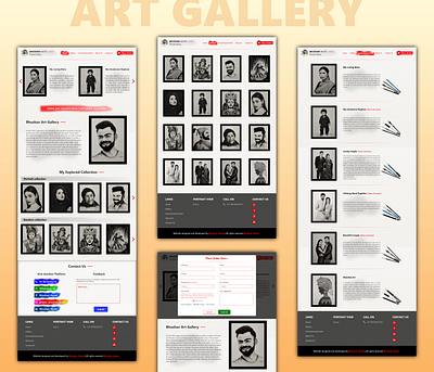 My Art Gallery adobe xd behance creative design dribb dribbble inspiration portfolio prototype ui