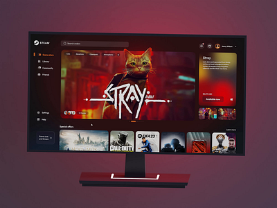 Epic Games Store Launcher by Andrew Kuzmin on Dribbble