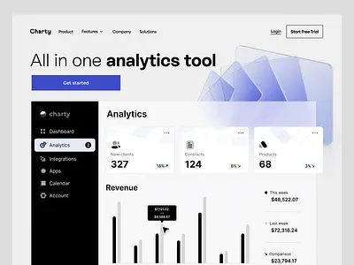 SaaS Startup product design analytics b2b b2c charts clean component components data design design system dev enterprise illustration inimal product product design saas software tech ui