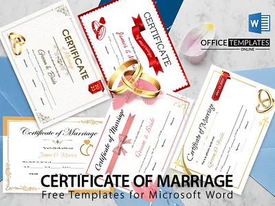Free Editable Marriage Certificate Templates videotutorial