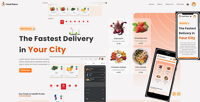 Restaurant App graphic design motion graphics ui