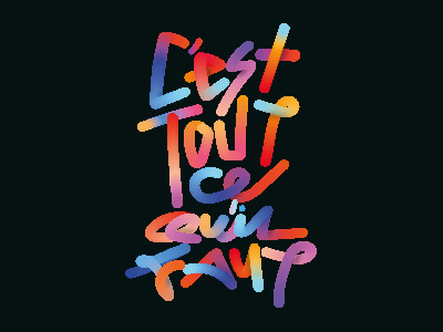 French practice design french gradient gradient lettering lettering lettering design quotes