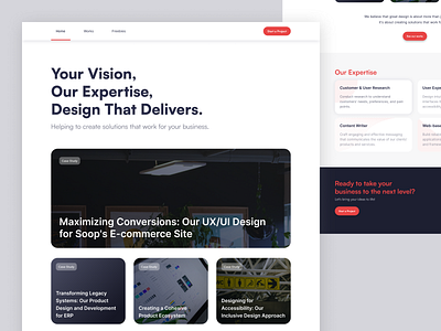 Y.O.D Studio - Product Design Agency Landing Page daily ui landing page ui ui design web design