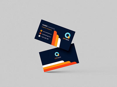 Corporate Business card with Black color black business card corporate designer orange proffesional