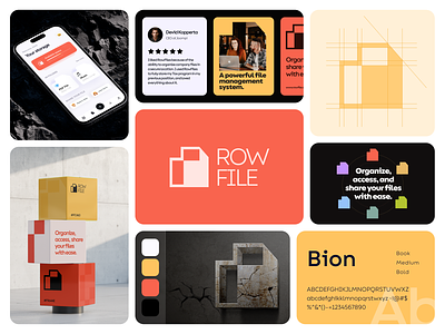 RowFile Brand Identity Design brand design brand guideline brand identity brandbook branding branding design design file manager logo logo mark logotype management minimal modern logo rebranding redesign software startup visual design visual identity