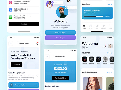 HelpConnect: A Mobile UI Design app design help mobile ui uiux