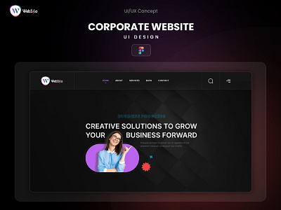 Website UI Design business corporate corporate design creative website design figma landing page ui design uiux web webflow website website design