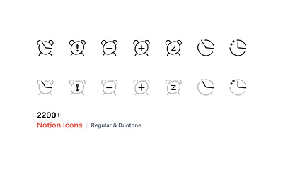 2200+ Notion Icons - Overflow Design figma free freebie icon iconpack icons iconset illustration notion notion icons notion template sketch svg vector