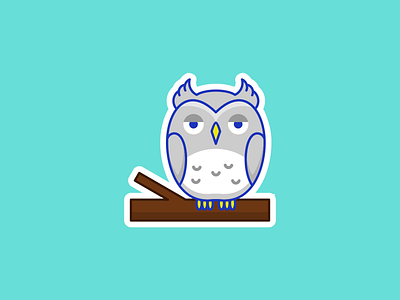 Cute Owl animals animation bird brand brand design branding childrens cute design graphic graphic design icon illustration kids logo mascot owl stickers vector