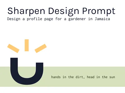 Sunny Garden - Sharpen Design Prompt app branding design graphic design logo mobile ui ux vector