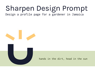 Sunny Garden - Sharpen Design Prompt app branding design graphic design logo mobile ui ux vector