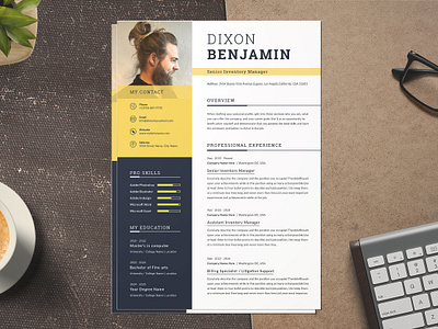 Modern Resume Template 3 page resume clean resume word modern resume portfolio resume professional design resume resume design word resume