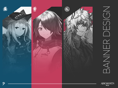 Arknights Banner Design anime arknights banner banner design design graphic design