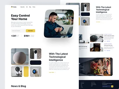 Smart Home Landing Page app design dribbble home mobile app smarthome software ui uiux ux