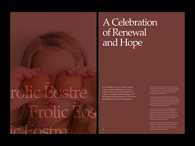 Happy Easter - Layout art direction easter grid layout minimal presentation typography ux web webdesign