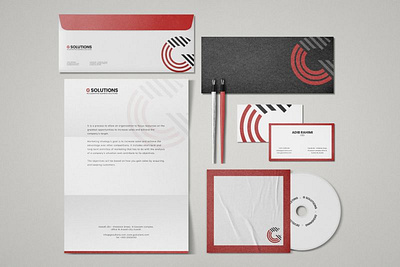 Corporate identity mockup - G solutions adobe photoshop branding design graphic design identity logo phoe