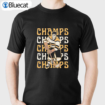 Quinnipiac Bobcats 2023 Skeleton Ice Hockey Champions Shirt