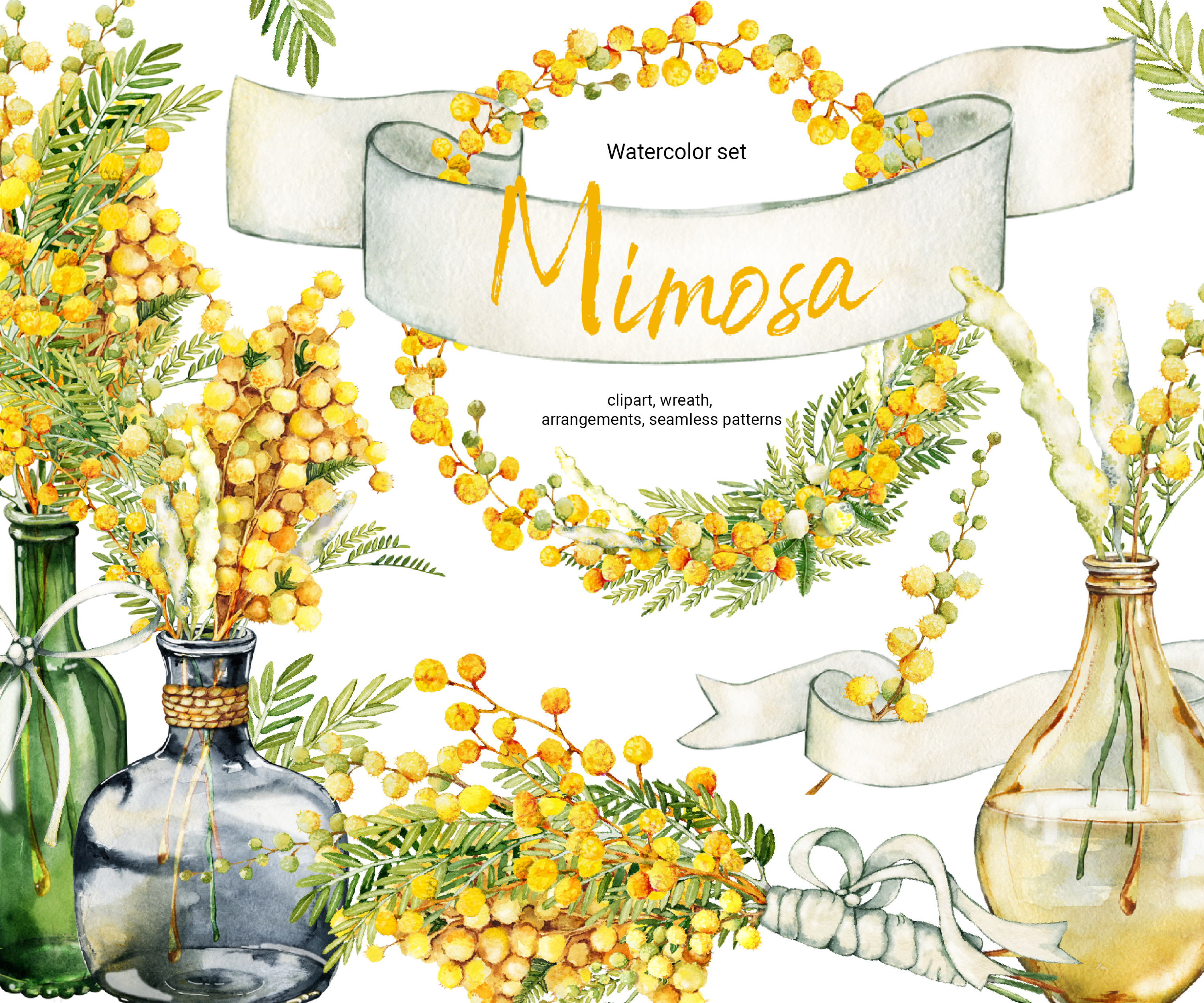 mimosas clipart of flowers