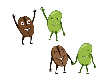 Vectors: Fun Beans branding design illustration vector