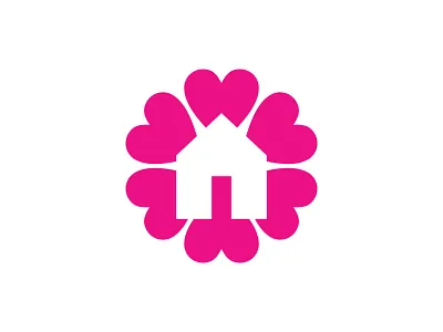 Dating House app icon branding couple dating design heart home house icon identity illustration logo love mark romance symbol valentine vector