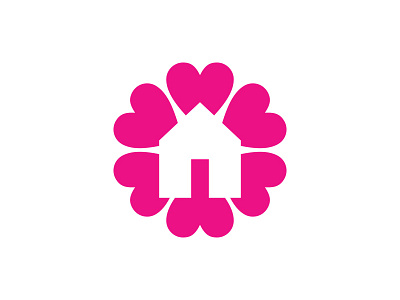 Dating House app icon branding couple dating design heart home house icon identity illustration logo love mark romance symbol valentine vector