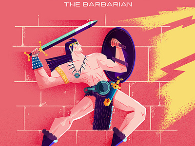 :::RPG Character - The Barbarian::: barbarian board game character dnd dungeon fighter hero quest illustration monster rpg sword