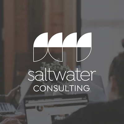 Saltwater Consulting consult consulting logo logo design operations