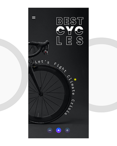 Best Cycles App Design app design application best cycles climate change graphic design