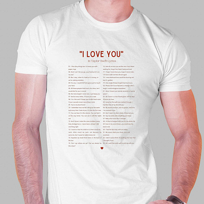 I Love You In Taylor Swift Lyrics Sweatshirt