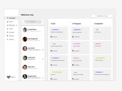 Daily UI, team cpllaboration page app branding dailyui design illustration logo projectmanagement saas ui ux