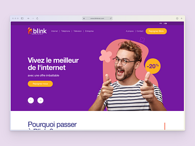 Blinknet Website adobe xd branding design figma graphic design illustration internet provider logo rebranding ui ux website