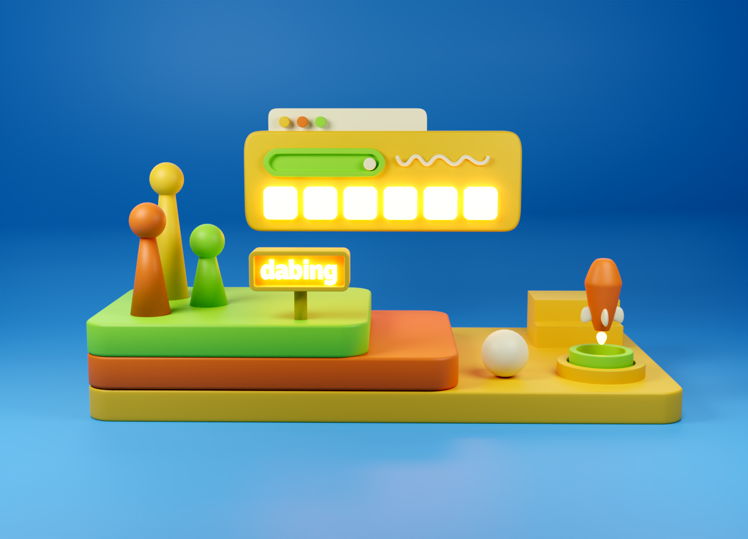 blender 小场景 3d design