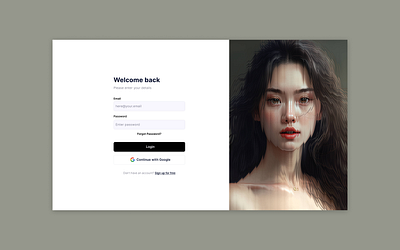 Login page💫 design figma form landing login photoshop site ui ux