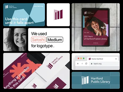 Hartford Public Library - concept design brand branding concept design design graphic design illustration logo purple rebranding satoshi teal ui ux uxui vector web design