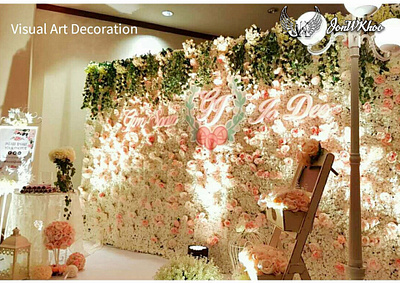 Floral Wedding 2017 | Photo Corner design floral backdrop graphic design illustration jonwkhoo photobooth visual art deco wedding