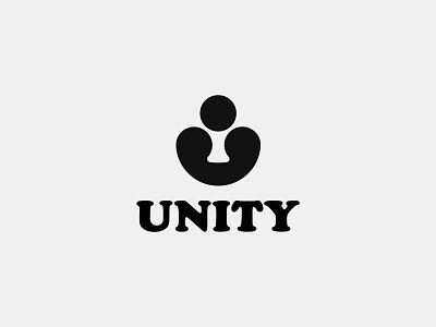 Unity Logo branding concept design flat graphic design illustration logo vector