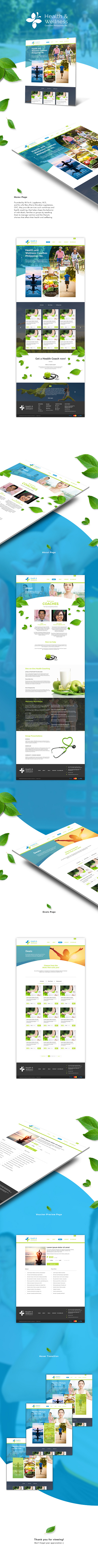 Health and Wellness Coaches Philippines Inc. Website branding dribbble ui ux website
