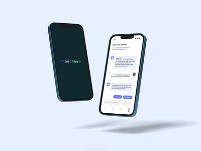 Mood Tracker Mobile App - ChatBot chatbot design mental health mobile app mood tracker product design ui