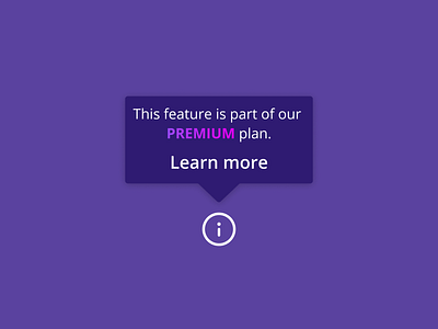 DailyUI #087 Tooltip crypto daily ui dailyui dark feature info learn learn more nft purple tip tool tooltip