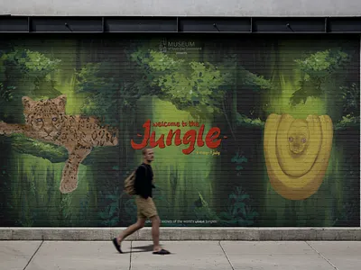 GOMA - JUNGLE, Poster mockup for a assessment branding clipstudio design graphic design illustration indesign poster