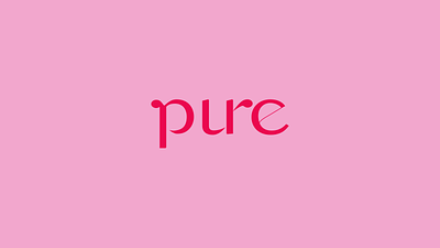 Pure - Logo design adobe illustrator beauty brand brand identity design branding design grafisk design logo logo design visual identity