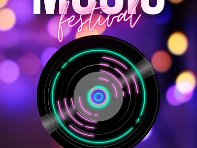 Music Festival flyer animation branding design graphic design illustration logo motion graphics