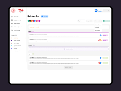 Project Management Dashboard board branding canban dashboard design list project project management shot task ui website