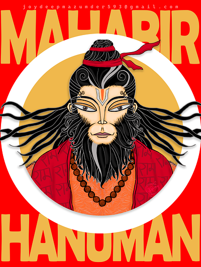 Mahabir Hanuman 2d 2d art art cartoon character design comic art design digital art digital artwork fan art illustration illustration art