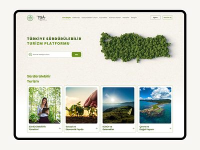 Sustainable Tourism branding design green project shot sustainable tourism tourism ui website