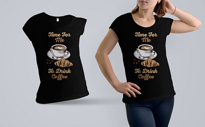 Coffee Time T-Shirt Design branding design graphic design illustration logo product design typography vector