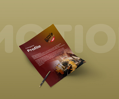 Company Profile Design brand identity branding company profile design graphic design pamflet