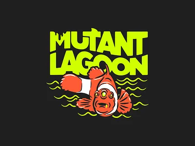 Mutant Lagoon - Mutant Fish apparel fish fishing illustration merch mutant nemo ocean outdoors salt water shark sharks shirt surf surfing vintage water waves
