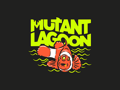 Mutant Lagoon - Mutant Fish apparel fish fishing illustration merch mutant nemo ocean outdoors salt water shark sharks shirt surf surfing vintage water waves